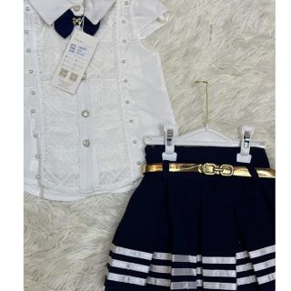 Ensemble chemise jupe pour enfant